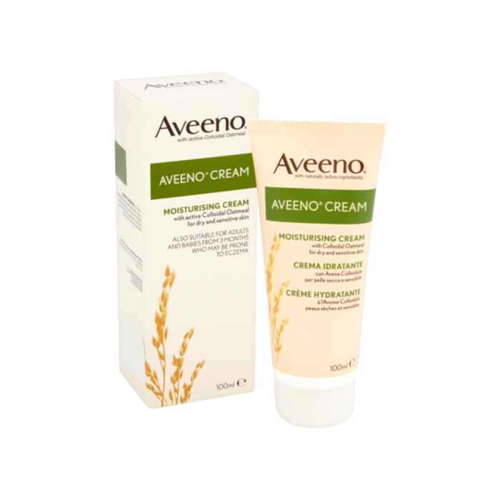 Aveeno cream 100ml, Intensive moisturising cream tube for dry skin 