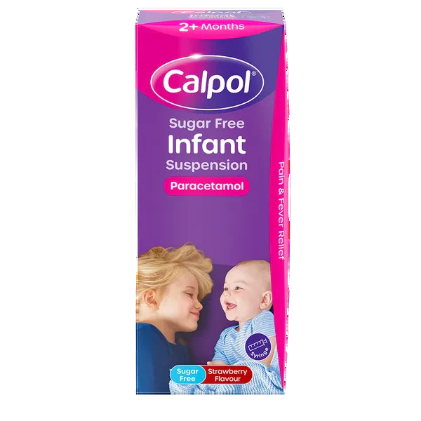 Calpol Infant 200ml, Infant paracetamol suspension bottle 