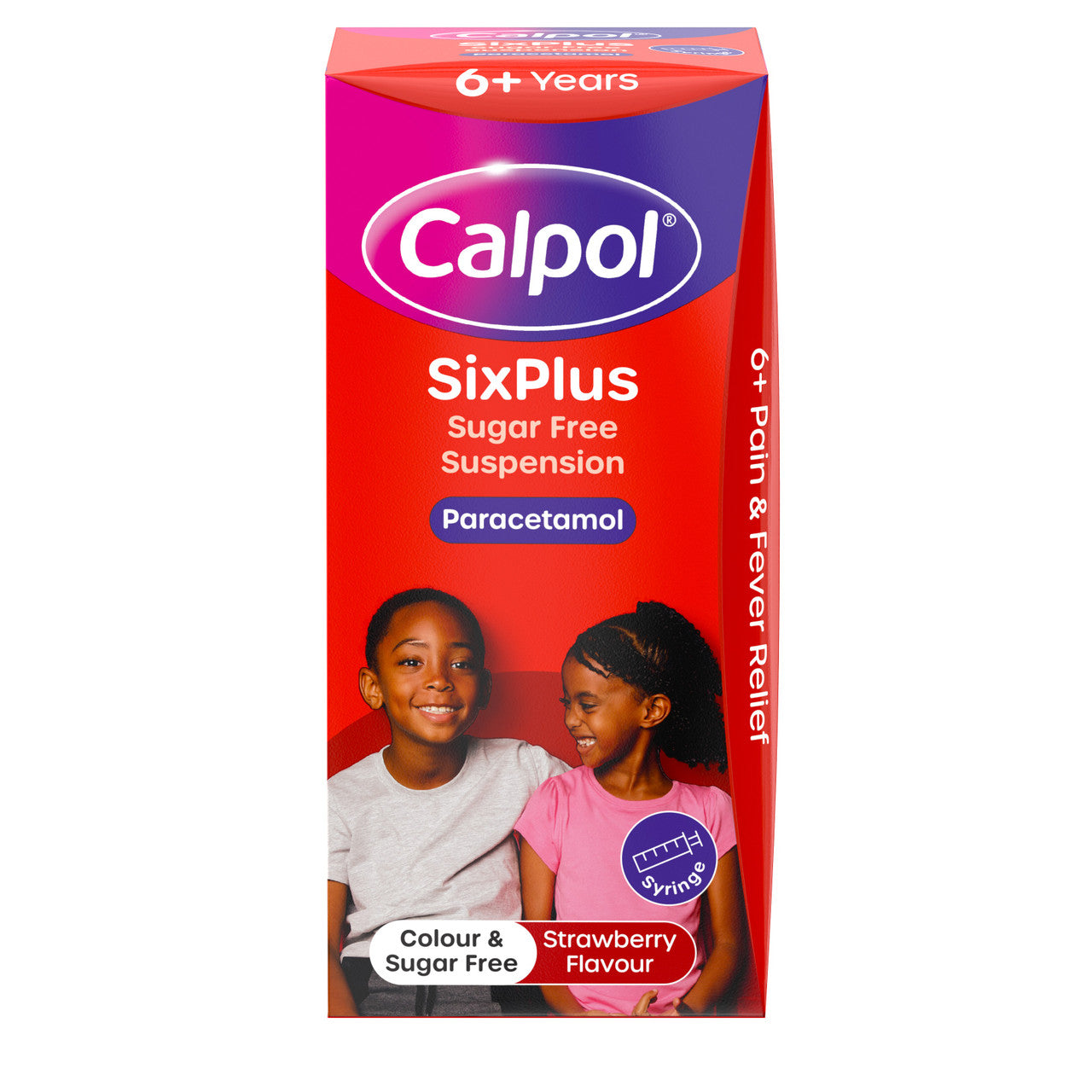 Calpol Six Plus 100ml, Childrens paracetamol medicine bottle 