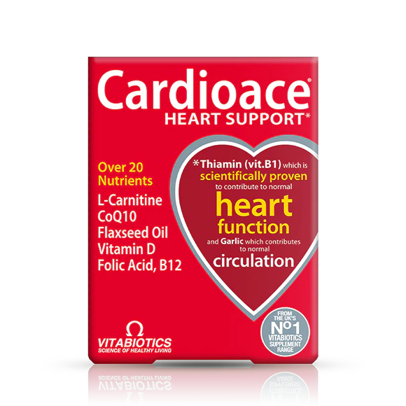 Cardioace heart support, Heart health supplement box 