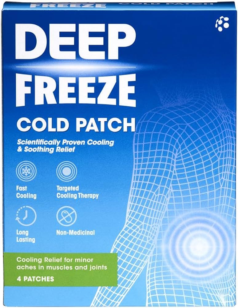 Deep freeze patch, Cooling pain relief patch packaging 