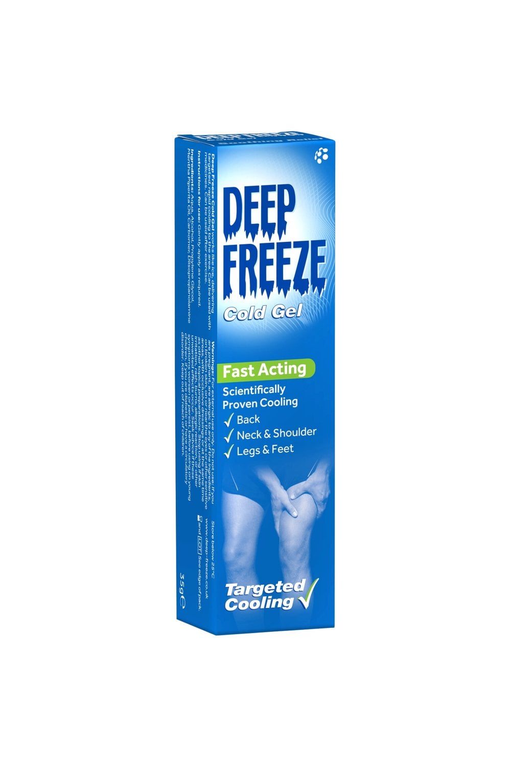 Deep freeze rub 35g, Small cooling muscle rub tube 