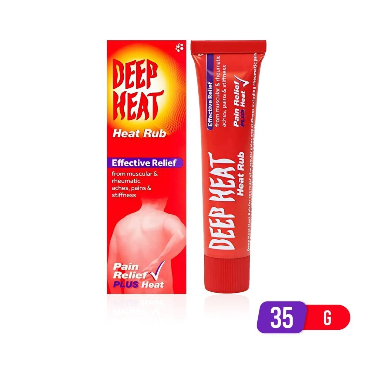 Deep heat rub 35g, Small heat rub tube 
