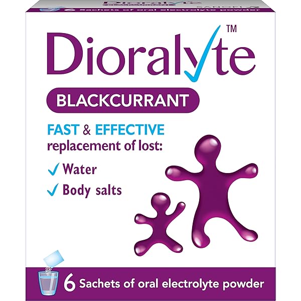 Dioralyte blackcurrant, Blackcurrant oral rehydration sachets 