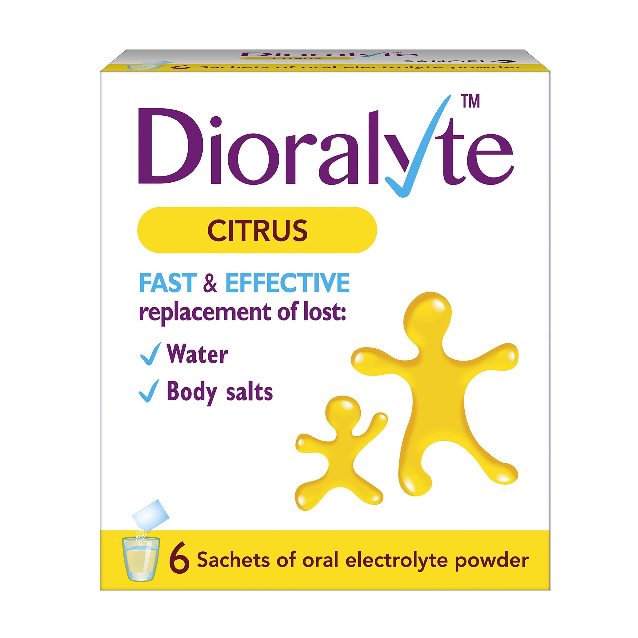 Dioralyte citrus, Citrus flavour hydration sachets 