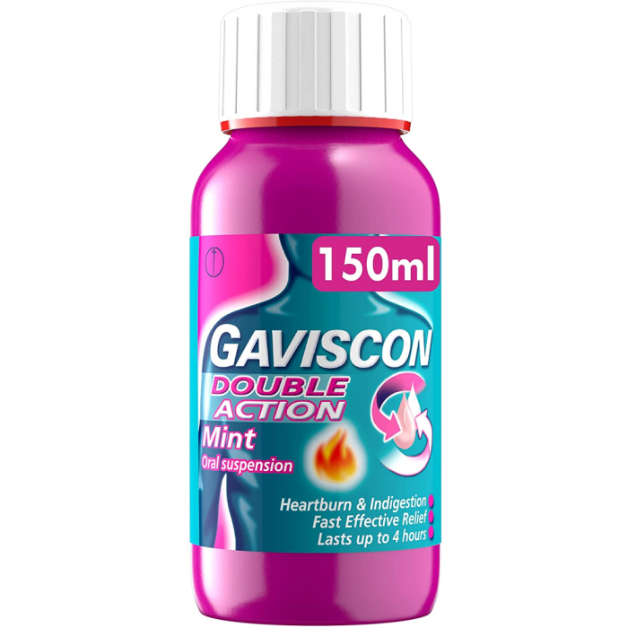 Gaviscon double action liquid, Dual-action indigestion relief bottle 