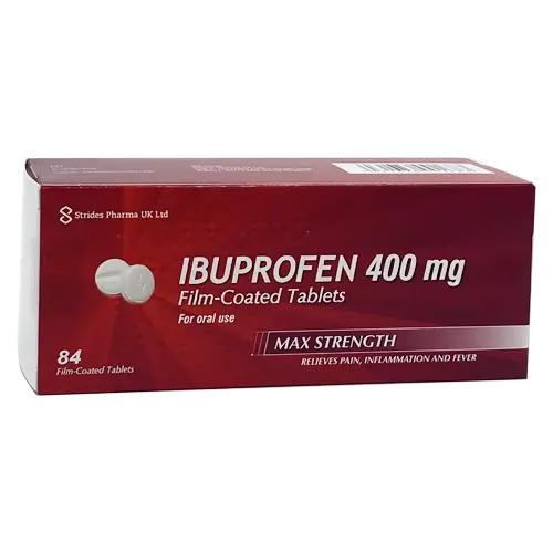Ibuprofen 400mg 84, Pain relief ibuprofen tablets box 