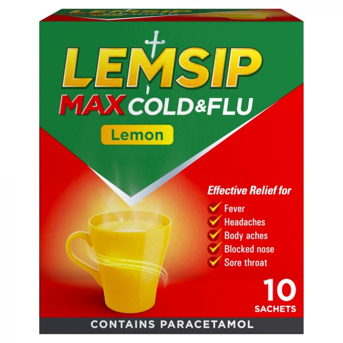 Lemsip max cold flu, Maximum strength cold relief sachets 