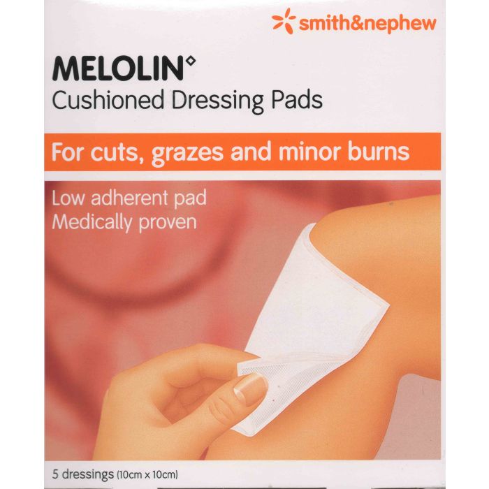 Melolin dressing 10cm X 10cm, Large non-adhesive wound dressing 