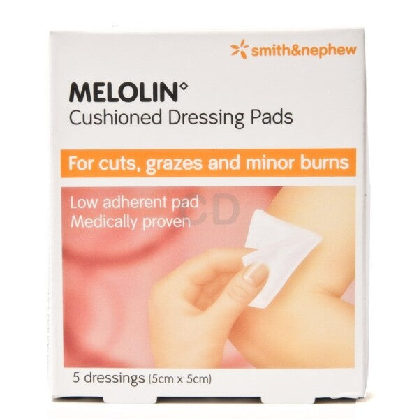 Melolin dressing 5cm x 5cm, Small non-adhesive wound dressing 