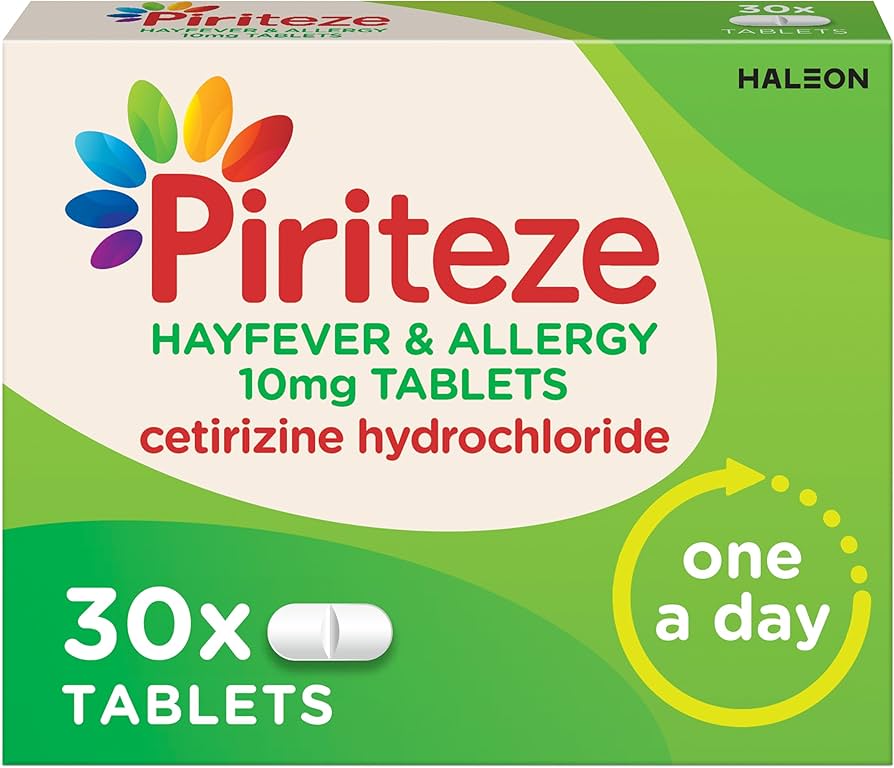 Piriteze tablets, Antihistamine tablets pack 