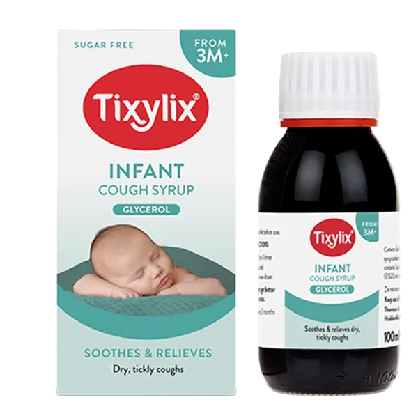 Tixylix infant, Infant cough relief syrup bottle 