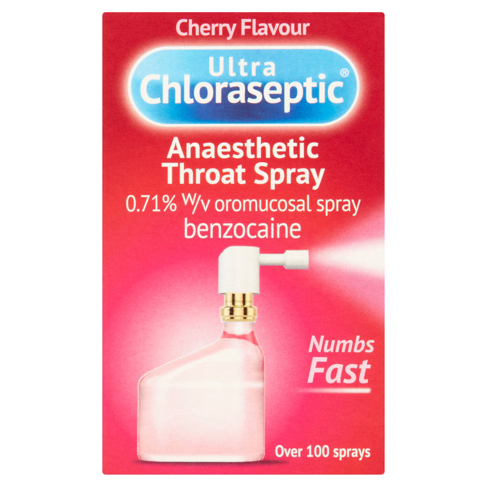 Ultra chlorasptic Cherry, Cherry numbing throat spray 